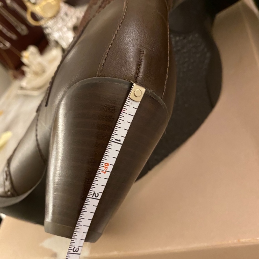 GHBass Brown leather boots nib sz 6.5 - Picture 10 of 11
